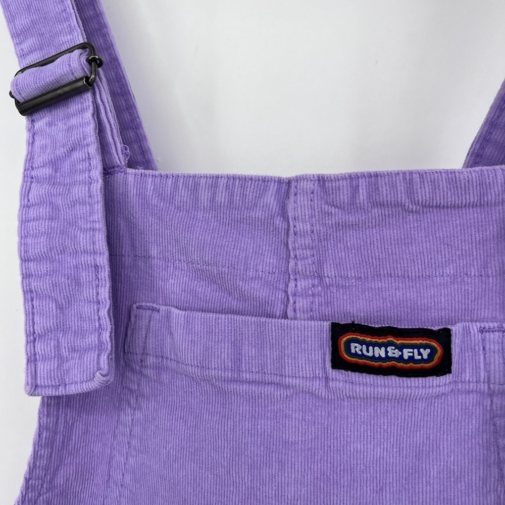 Run‎ & Fly Lavender Purple Corduroy Overalls Dungarees Womens Small - Picture 3 of 6